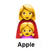 Family: Woman, Girl on Apple iOS