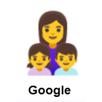 Family: Woman, Girl, Boy on Google Android
