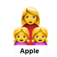 Family: Woman, Girl, Girl on Apple iOS