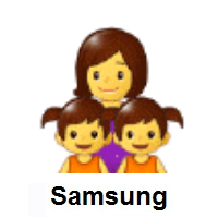 Family: Woman, Girl, Girl on Samsung