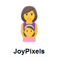 Family: Woman, Girl on JoyPixels