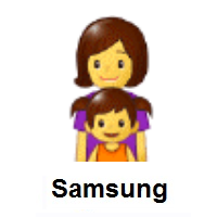 Family: Woman, Girl on Samsung