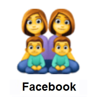 Family: Woman, Woman, Boy, Boy on Facebook