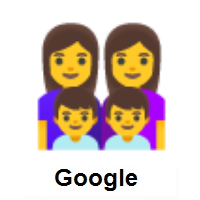 Family: Woman, Woman, Boy, Boy on Google Android