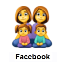 Family: Woman, Woman, Girl, Boy on Facebook