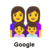 Family: Woman, Woman, Girl, Boy on Google Android