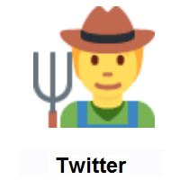 Farmer on Twitter Twemoji