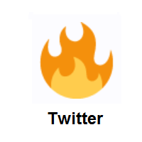 Fire on Twitter Twemoji