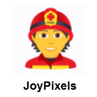 Firefighter on JoyPixels
