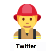 Firefighter on Twitter Twemoji
