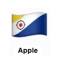 Flag of Caribbean Netherlands on Apple iOS