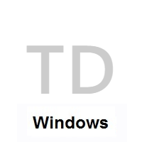 Flag of Chad on Microsoft Windows