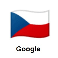 Flag of Czechia on Google Android