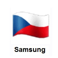 Flag of Czechia on Samsung