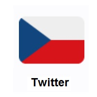 Flag of Czechia on Twitter Twemoji