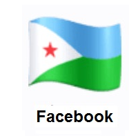 Flag of Djibouti on Facebook