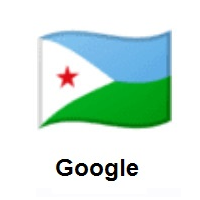 Flag of Djibouti on Google Android