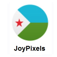Flag of Djibouti on JoyPixels
