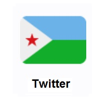 Flag of Djibouti on Twitter Twemoji