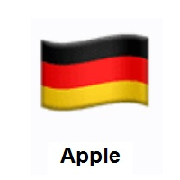 Flag of Germany on Apple iOS