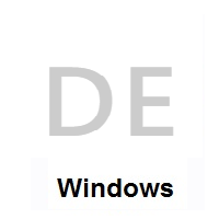 Flag of Germany on Microsoft Windows