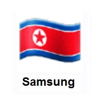 Flag of North Korea on Samsung