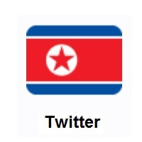 Flag of North Korea on Twitter Twemoji