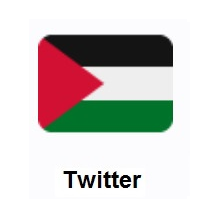 Flag of Palestinian Territories on Twitter Twemoji