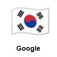 Flag of South Korea on Google Android