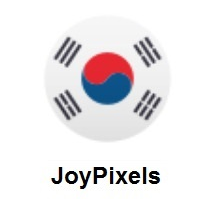 Flag of South Korea on JoyPixels