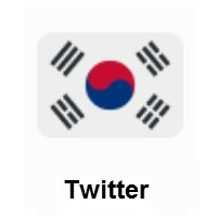 Flag of South Korea on Twitter Twemoji