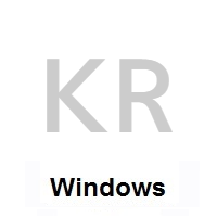 Flag of South Korea on Microsoft Windows
