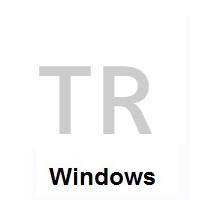Flag of Turkey on Microsoft Windows
