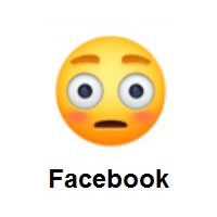 Flushed Face on Facebook
