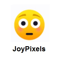 Flushed Face on JoyPixels