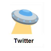 Flying Saucer on Twitter Twemoji