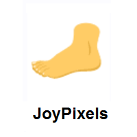 Foot on JoyPixels