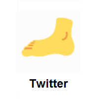 Foot on Twitter Twemoji