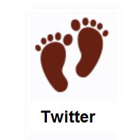 Footprints on Twitter Twemoji