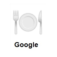 Fork And Knife With Plate on Google Android