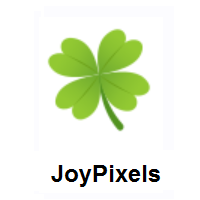 Four-Leaf Clover on JoyPixels