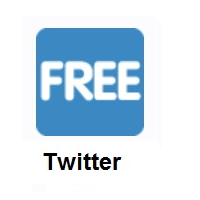 FREE Button on Twitter Twemoji