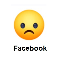 Very Sad: Frowning Face on Facebook
