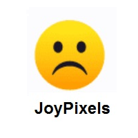 Very Sad: Frowning Face on JoyPixels