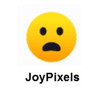 Irritating: Frowning Face with Open Mouth on JoyPixels