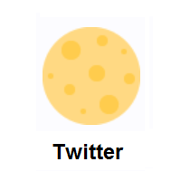 Full Moon on Twitter Twemoji