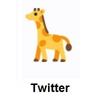 Giraffe on Twitter Twemoji