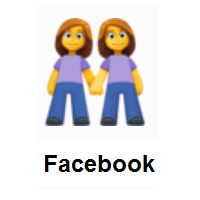 Women Holding Hands on Facebook
