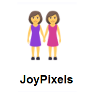 Women Holding Hands on JoyPixels