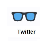 Glasses on Twitter Twemoji